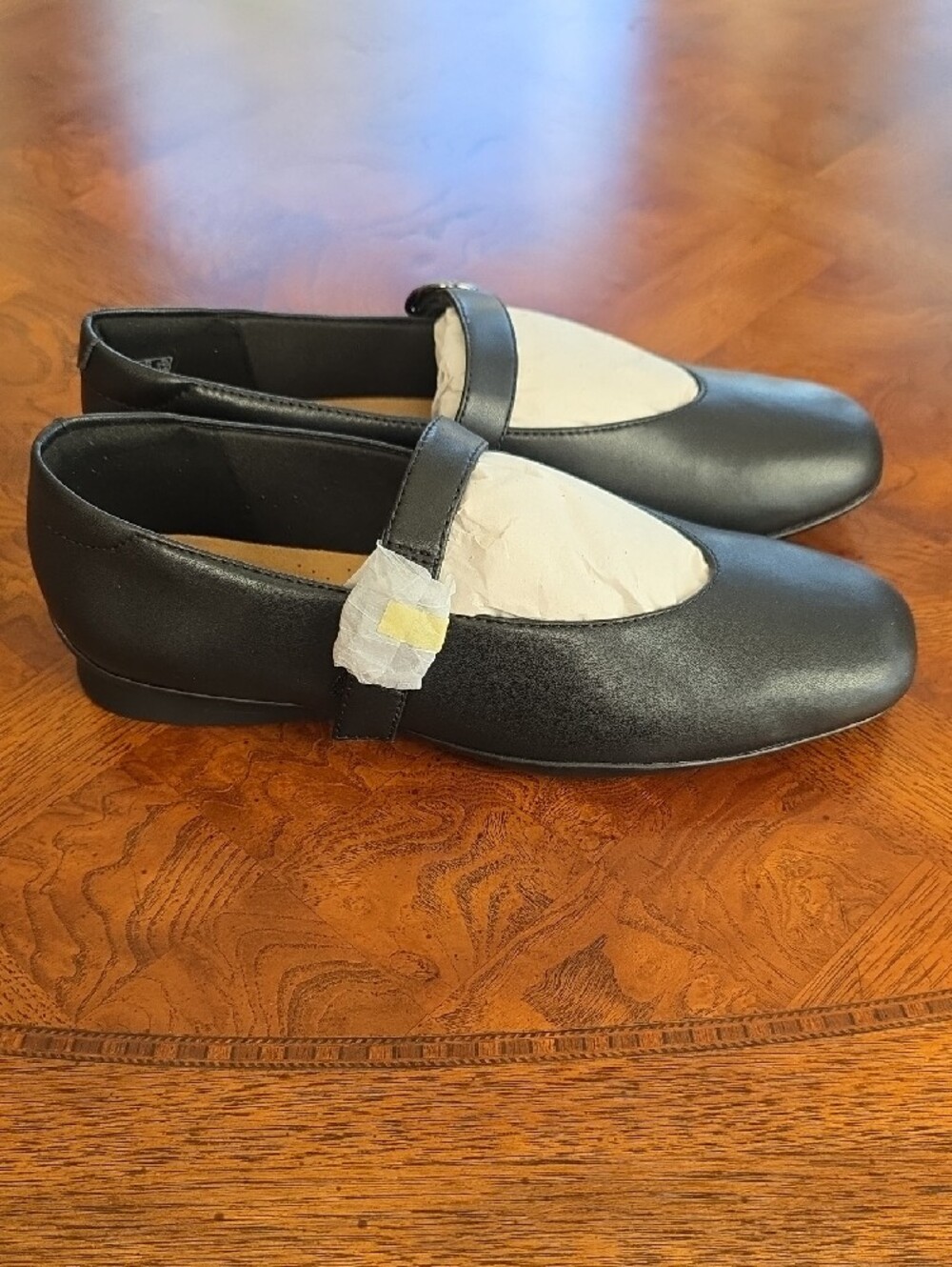 Clarks Collection Jazmynn Iris Black Mary Jane Loafers with Silver Buckle - NEW - Picture 4 of 10